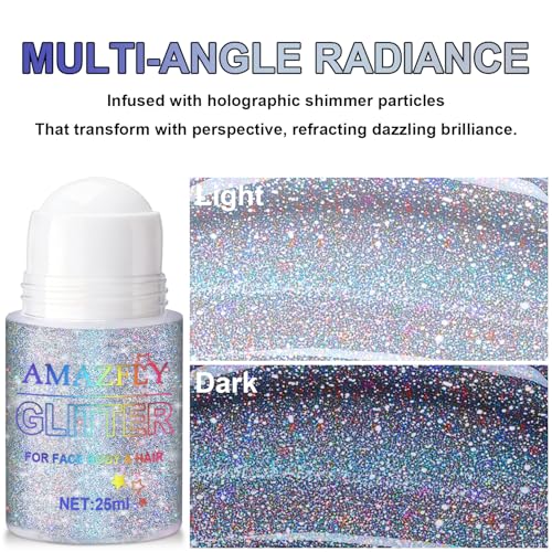 Roll-On Holographic Body Glitter Gel - Chameleon Color Changing