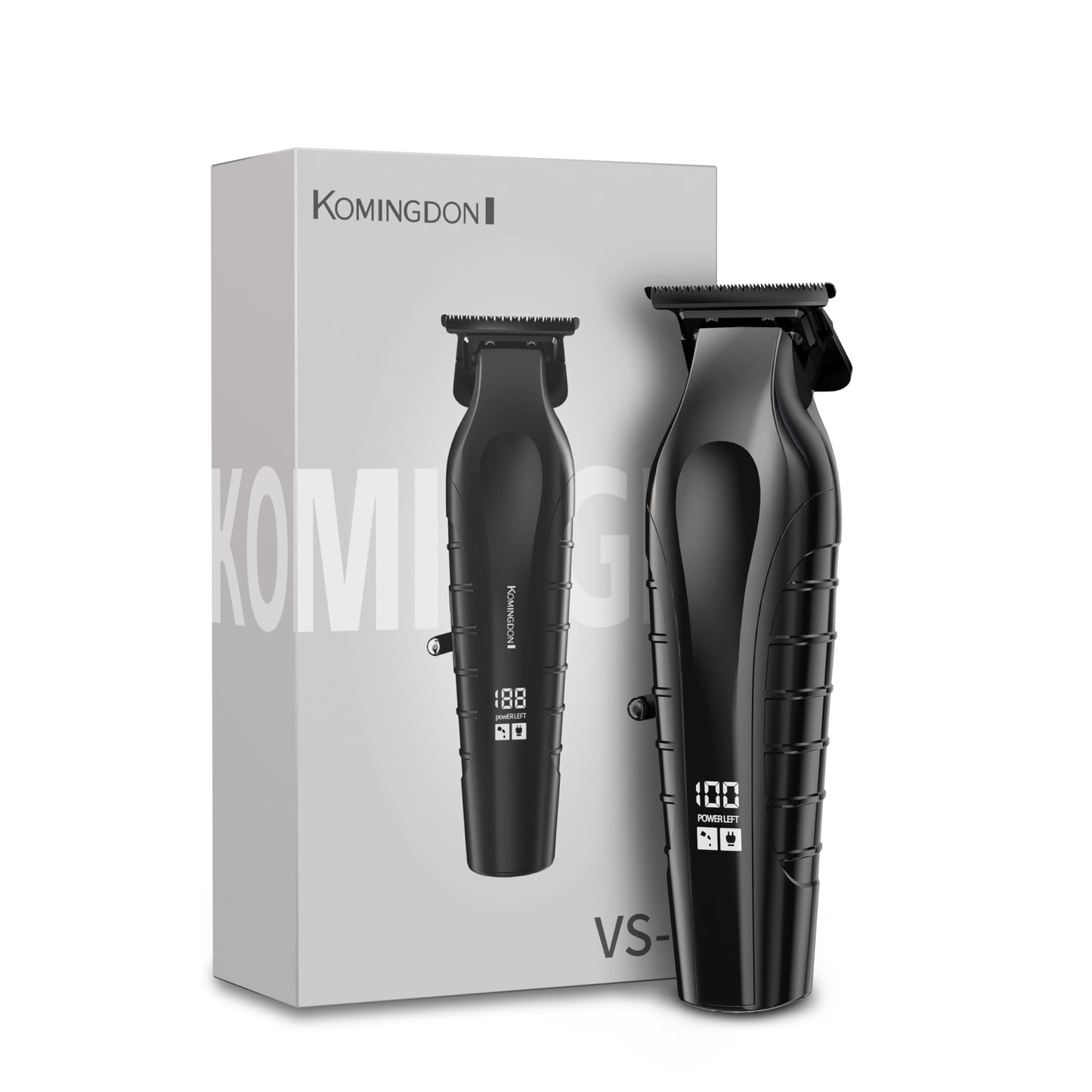 KOMINGDON Beard Trimmer for Men Professional,Liners Trimmer Hair Clippers, Precision Edgers Barber Clippers,Zero Gapped T-Blade Hair Trimmer Kit with LCD Display, Hair Cutting Mustache Facial