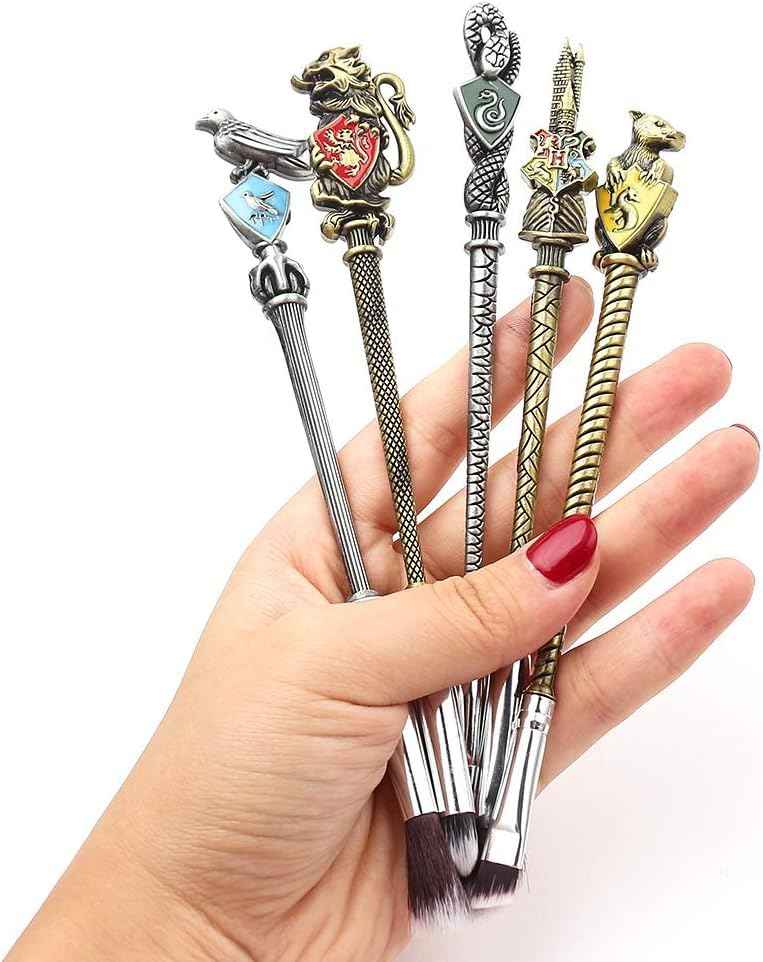 Harry Makeup Brushes Set Gifts Comb Mirror with Gift Box Makeup Brushes Set for Women Potter Magic Eye Shadow Eyeliner Blending Lip Brush