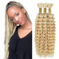 #613 Honey Blonde Deep Wave Human Hair Braiding Bundle