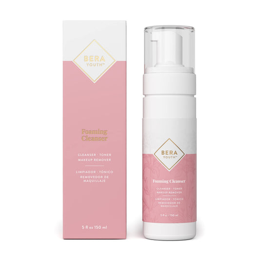 Berayouth Foaming Facial Cleanser, Makeup Remover, Deep Cleanser, Skin Toner, Botanical Blend, 100% Natural Ingredients, Cruelty Free, by L’Eudine