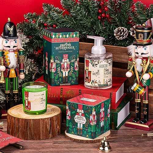 ROMIIE ZOI Christmas Foaming Hand Soap with Gift Box - Festive Nutcracker, Infused with Sugar Plum Aroma - 500ml/ 16.8 fl. oz
