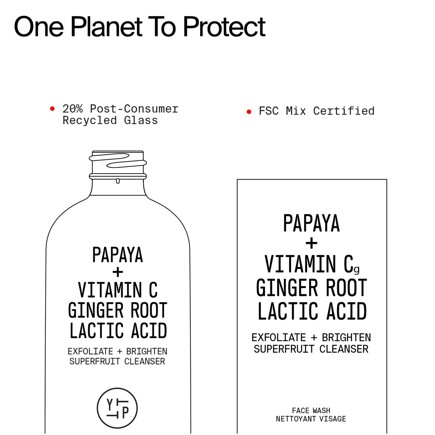 Youth To The People Superfruit Facial Cleanser Full Size - Papaya + Vitamin C Exfoliating Face Wash, Cellular Skin Renewal with AHA + BHA, Evens Skin Tone & Texture for Soft + Radiant Skin - 5 fl oz