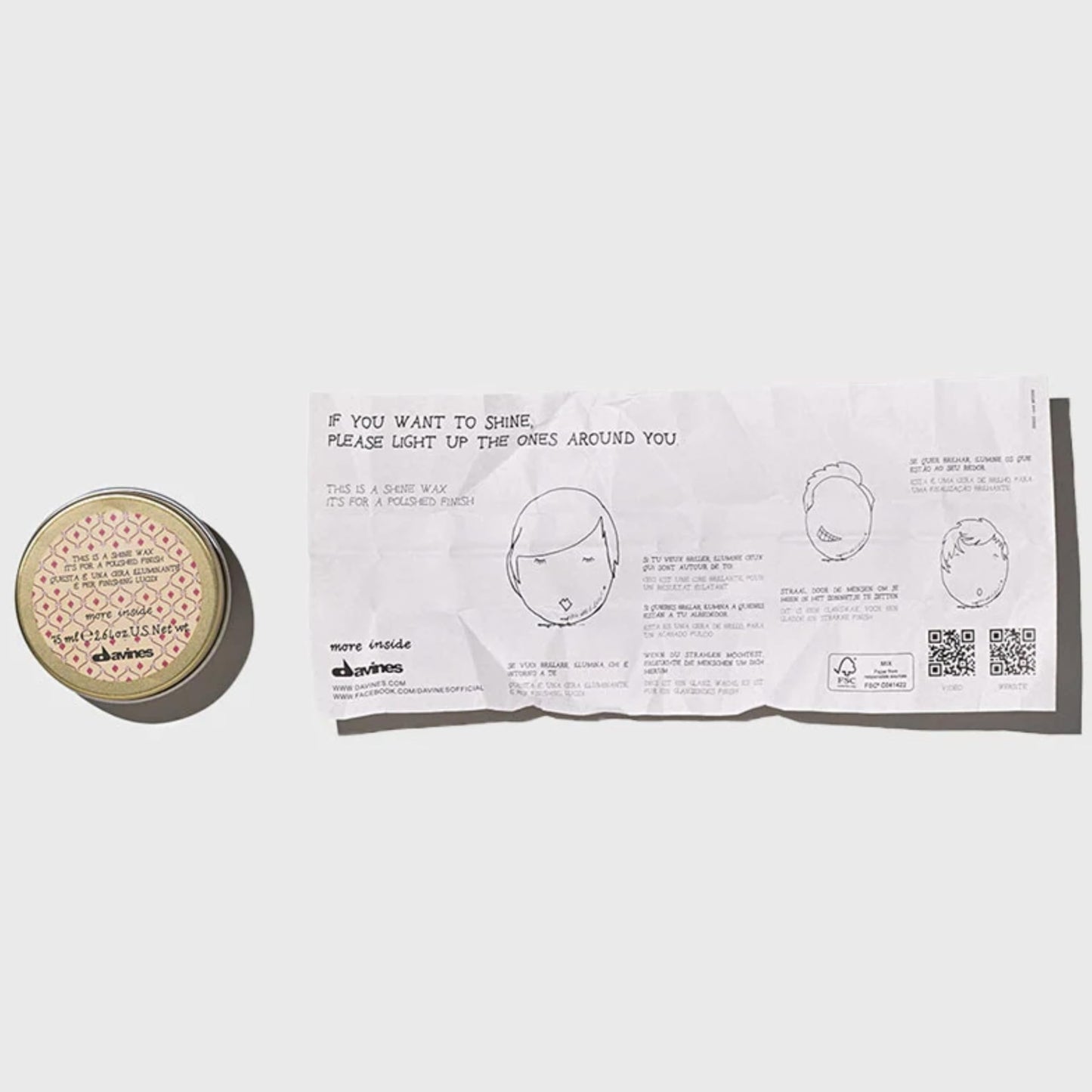 Davines This is a Shine Wax, Light Hold And Creamy Formula For Creating Glossy And Sleek, structured Styles, 2.64 Oz.