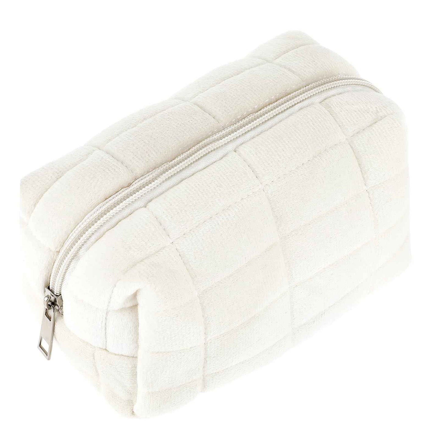 Sibba Makeup Case Make Up Cosmetic Organizer Travel Toiletry Bags Skin Care Pouch Small Fluffy Purse Collection Traveling Makup Beauty Women