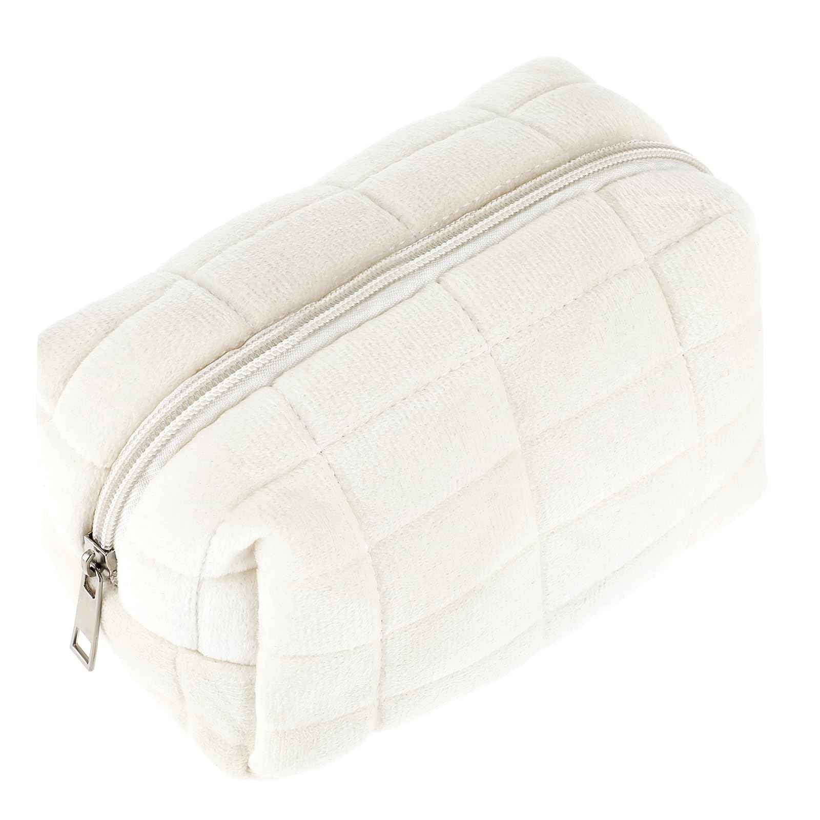 Sibba Makeup Case Make Up Cosmetic Organizer Travel Toiletry Bags Skin Care Pouch Small Fluffy Purse Collection Traveling Makup Beauty Women