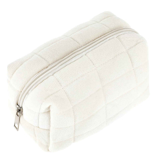 Sibba Makeup Case Make Up Cosmetic Organizer Travel Toiletry Bags Skin Care Pouch Small Fluffy Purse Collection Traveling Makup Beauty Women