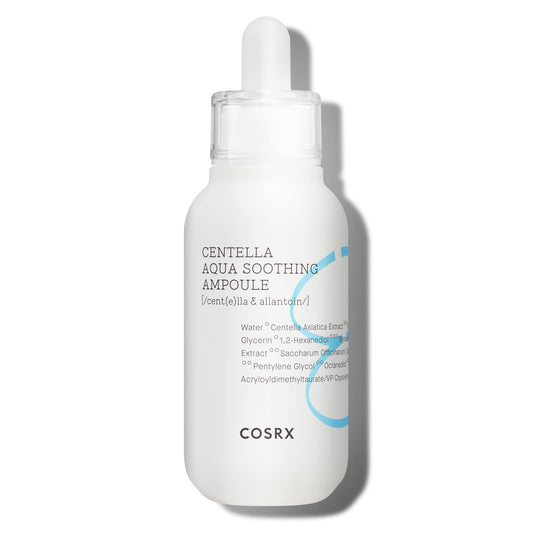 COSRX Centella Aqua Soothing Ampoule, Centella Asiatica Cica Serum, Korean Skincare, 1.35 Fl oZ, For Sensitive Skin, Daily Skin Serum, Paraben Free, No Animal Testing