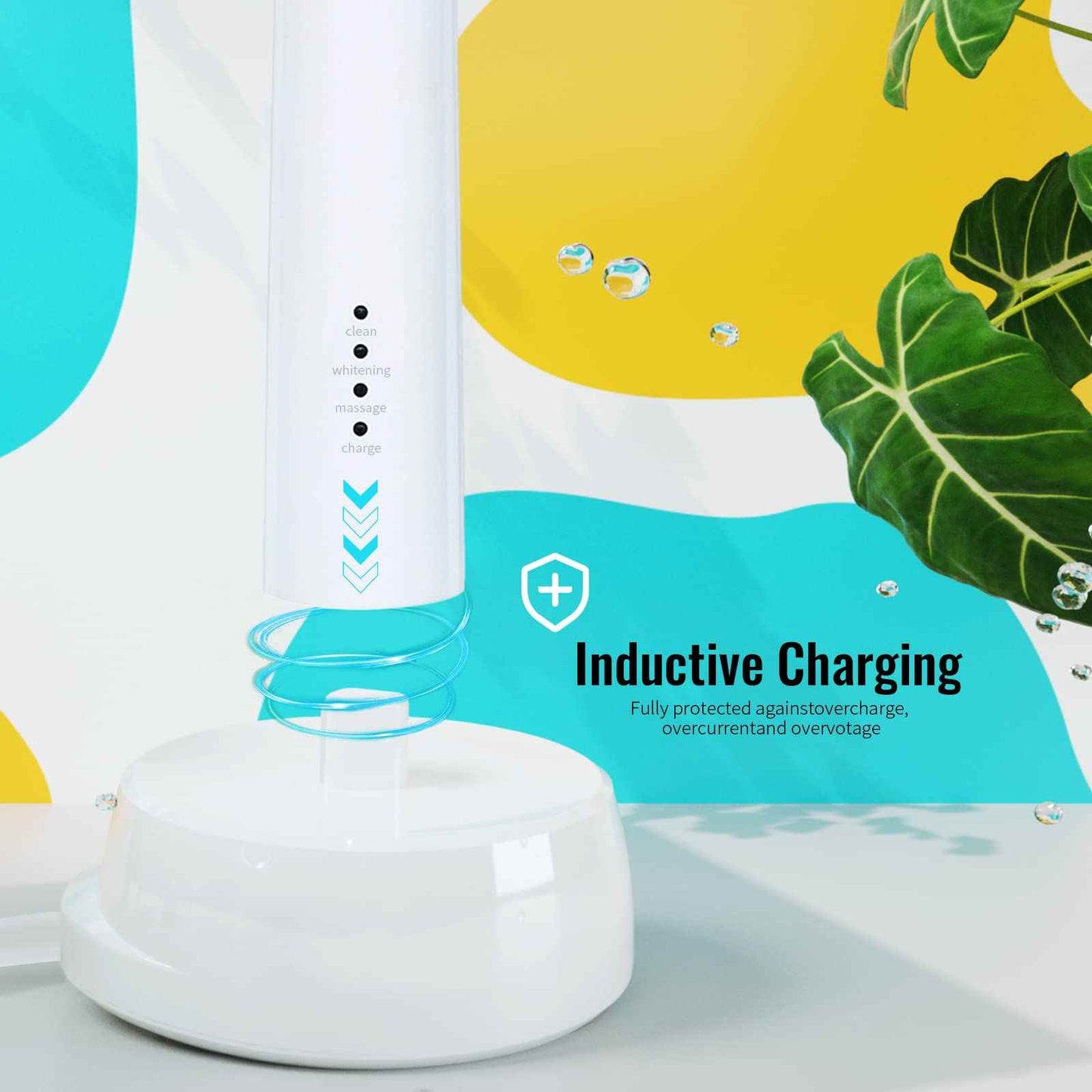 Toothbrush Charger for Oral B, Braun Toothbrush Charger Base Inductive Model 3757 Charger Portable Environmental ABS for Travel Replacement White