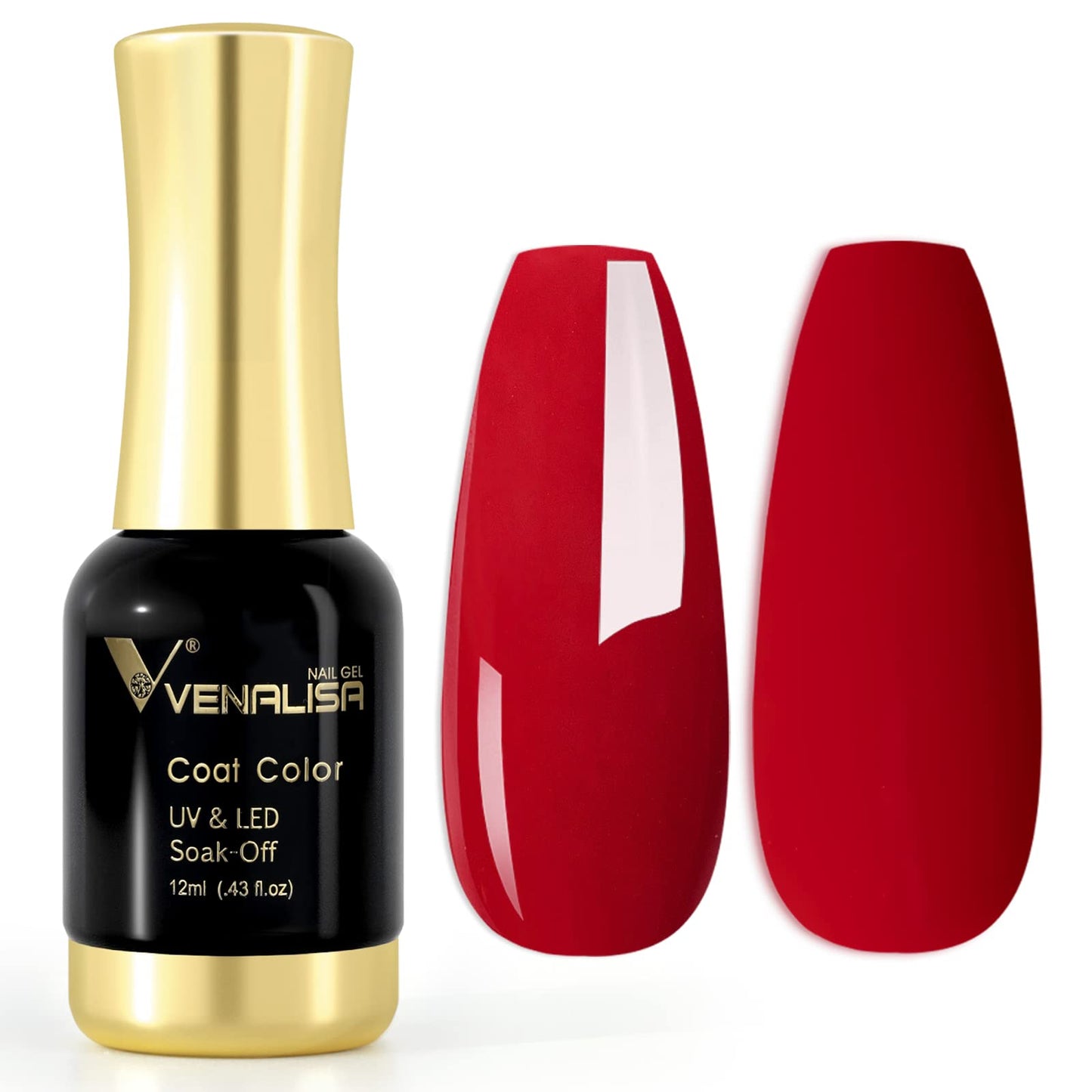 VENALISA Gel Nail Polish,Garnet Color Spring Summer Soak Off UV LED Nail Gel Polish Nail Art Starter Manicure Salon DIY at Home