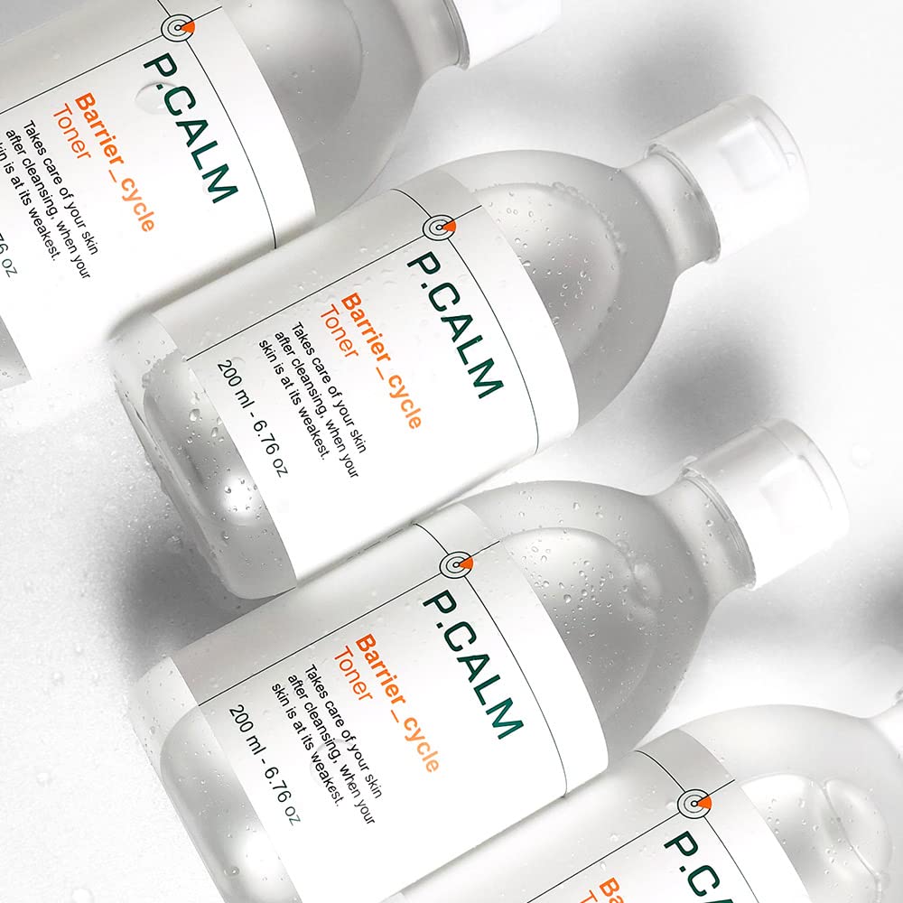 P.CALM Barrier Cycle Toner 500ml | Vegan Alcohol-Free Fragrance-Free Facial Toner for Sensitive Skin | Korean Skincare