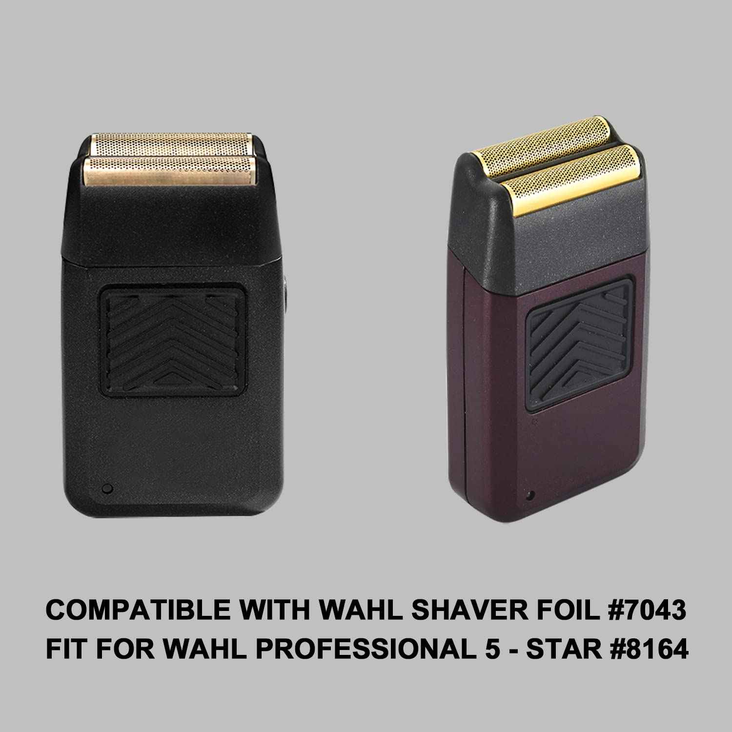 Professional 5 Star Series Finale Shaver,Replacement Gold Foil and Cutter Bar Assembly, Super close Shaving for Professional Barbers and Stylists,Compatible with Wahl Shaver Foil 7043 (2Pack)