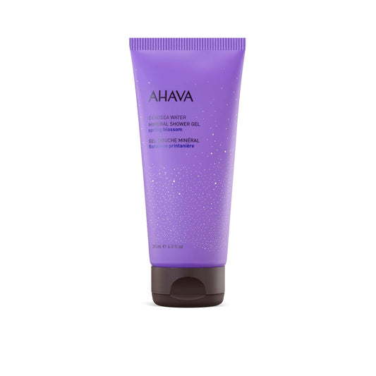 AHAVA Dead Sea Water Mineral Shower Gel, Spring Blossom - Refreshes & Relaxes, Washes Away Dirts & Impurities, Enriched with Exclusive Mineral Blend of Dead Sea, Osmoter & Zinc, 6.8 Fl.Oz