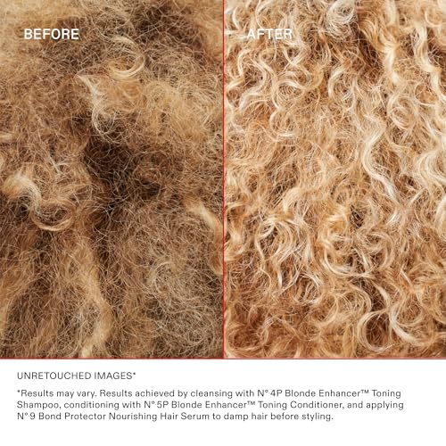 Olaplex No. 4P Blonde Enhancer Purple Toning Shampoo, Repairs, Hydrates, & Brightens All Blonde, Lightened, & Grey Hair