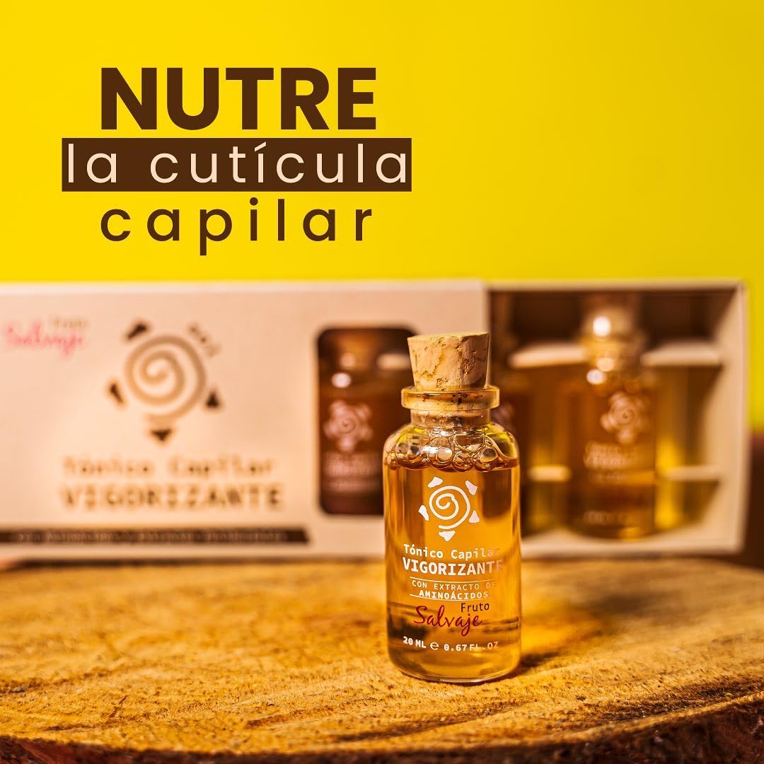 Fruto Salvaje Pack Tónicos Capilares Crecimiento - Anticaida - Vigorizante 3 Pack Solución capilar con ingredientes naturales promueve el crecimiento detiene la caida severa Hair Care Colombia 0.67 oz