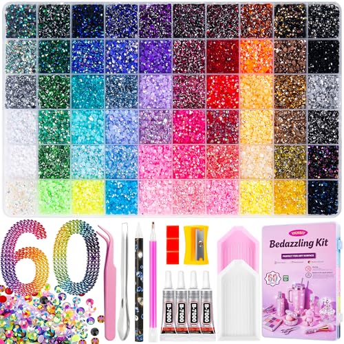 All-In-One Bedazzling Kit with 48000 Pcs 3mm Rhinestones