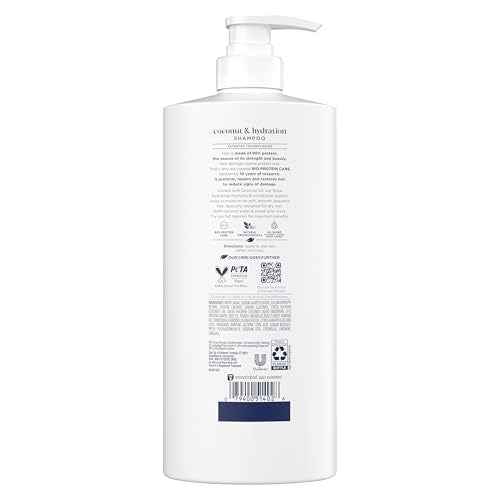 Dove Shampoo Coconut & Hydration for Dry Hair with Bio-Protein Care Technology and Coconut Oil 28 Fl Oz