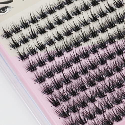 SULV Wispy Lash Clusters - Natural DIY Eyelash Extensions, 120PCS