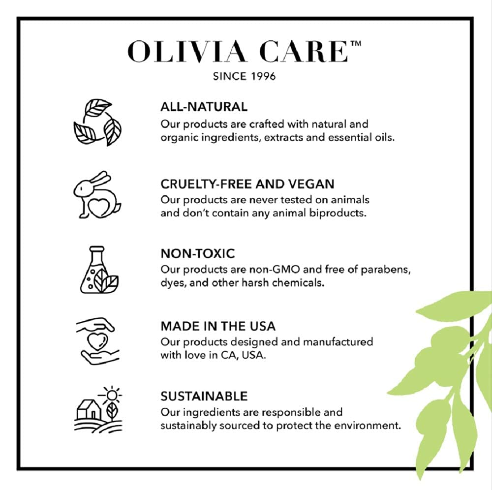 Olivia Care Body Oil Eucalyptus Mint Vegan & Natural | Hydrating & Moisturizing - Infused with VITAMIN E, K & Omega Fatty Acids - Reduce Dry Skin, Anti-Aging Properties (Eucalyptus Mint)