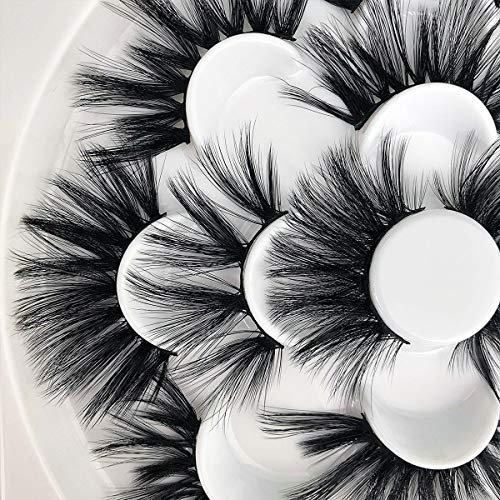 Mikiwi 25mm Faux Mink Lashes - 6D Dramatic Fluffy (7 Pairs)