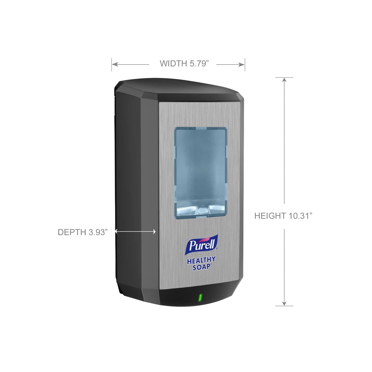 PURELL CS6 Automatic HEALTHY SOAP Dispenser, Graphite, for 1200 mL PURELL CS6 HEALTHY SOAP Refills (Pack of 1) - 6534-01 - Manufactured by GOJO, Inc.
