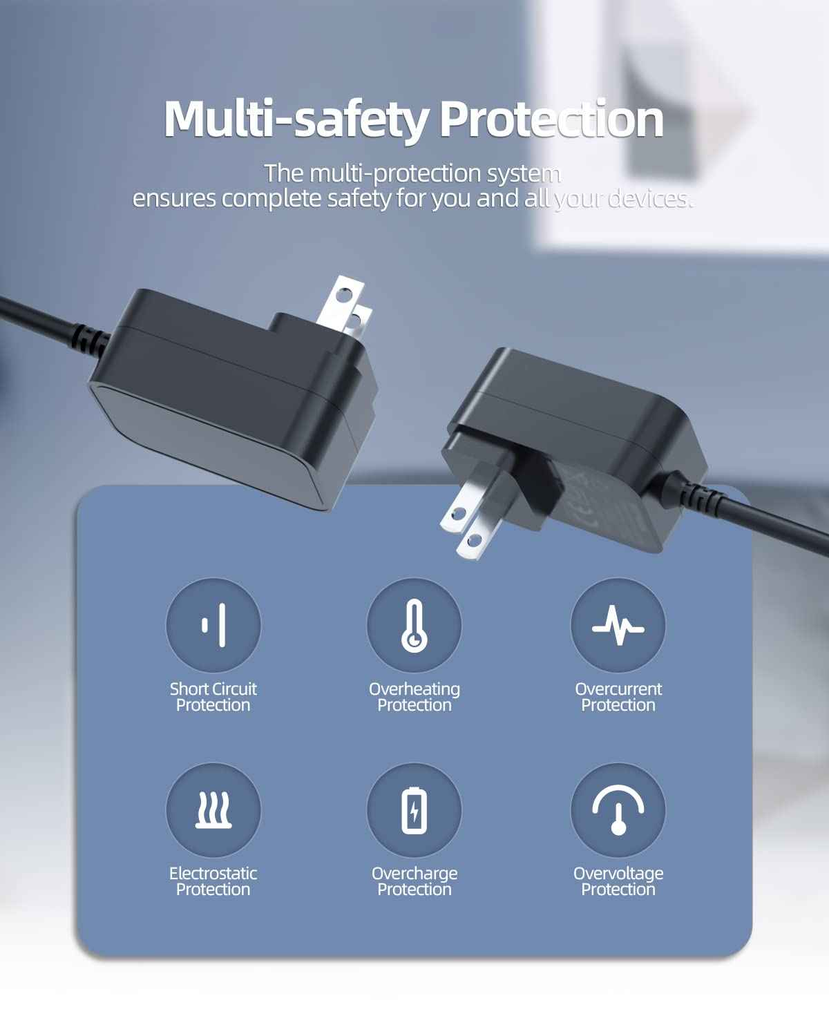 4V Charger Fit for Wahl Cordless Magic Clipper 8148 8164 8591 8509 1919 8591L 8148L 8148-308 08504-400 97225-002 Clip Shaver, AC Adapter Power Cord Supply for Sterling 4, S010AZM0400200