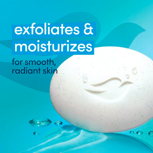 Dove Gentle Exfoliating Beauty Bar Soap, 8 Count Pack