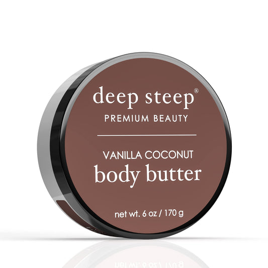 Deep Steep Body Butter, 6oz (Vanilla Coconut)