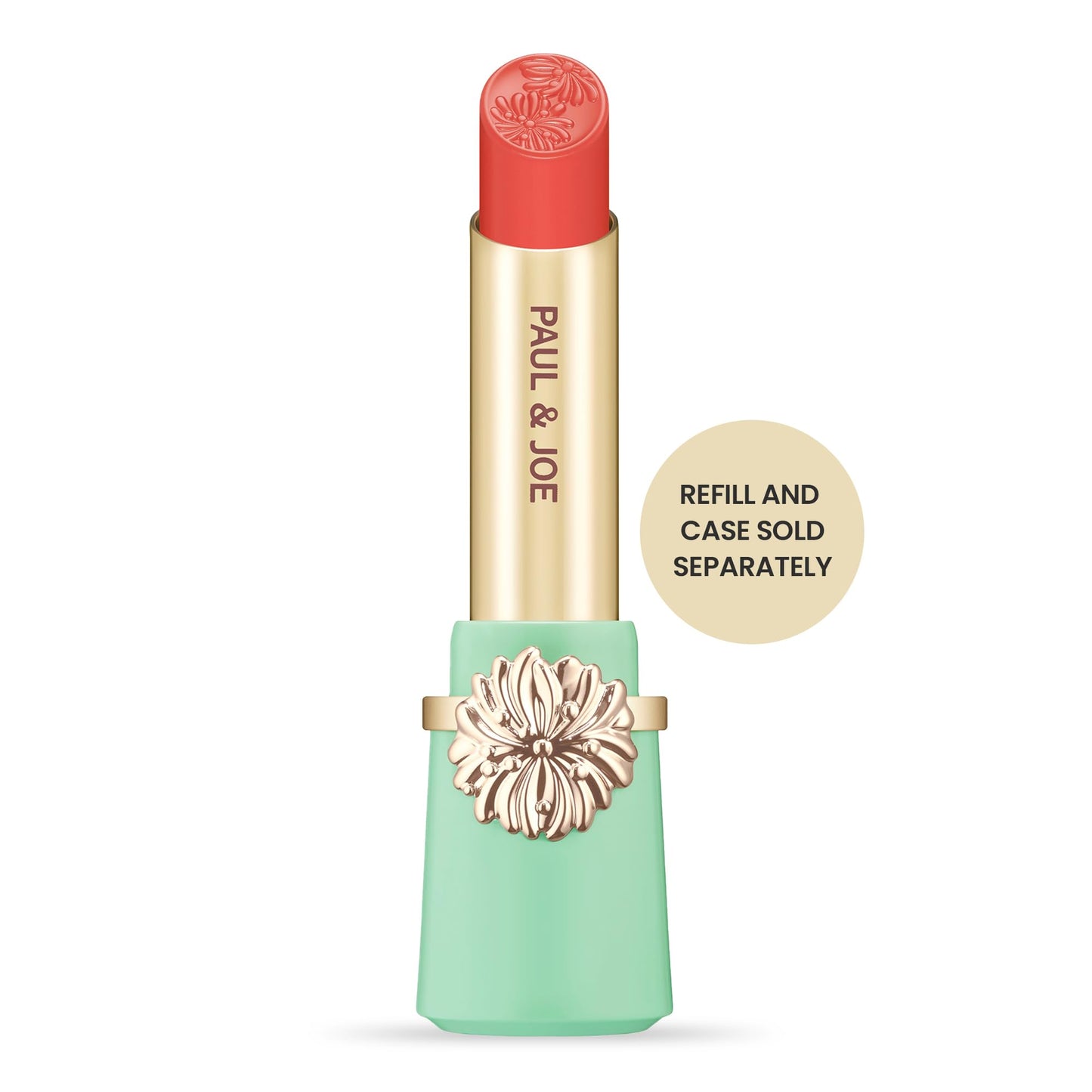 Paul & Joe Moisturizing Lipstick Refill Only, Case Sold Separately, Long Lasting Lipstick for Highly-Pigmented Lip Color, 05 Baillement de l’ange - Soft and Gentle Cherubic Pink Lip Stick, 0.10 oz