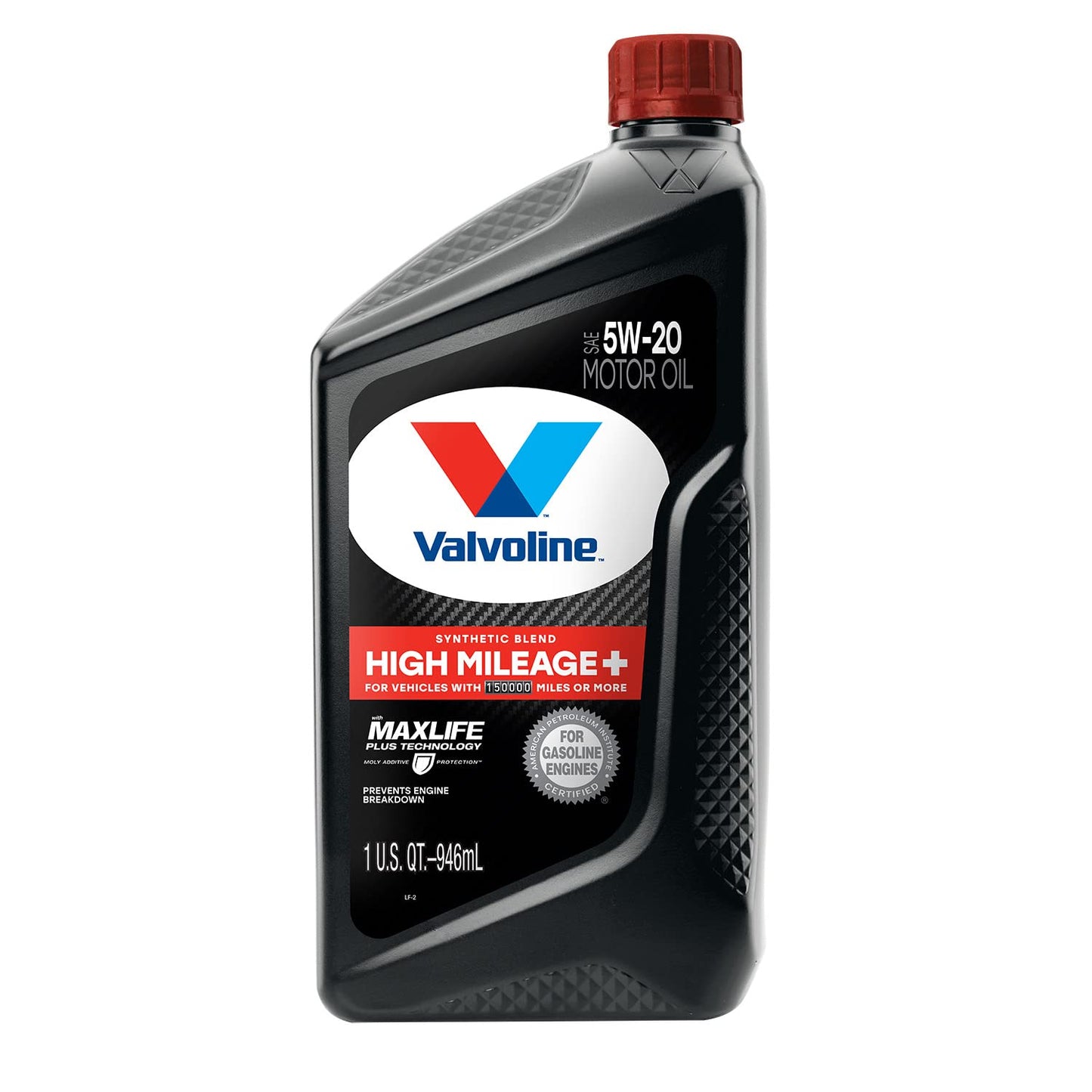 Valvoline High Mileage 150K with Maxlife Plus Technology Motor Oil SAE 5W-20 1 QT