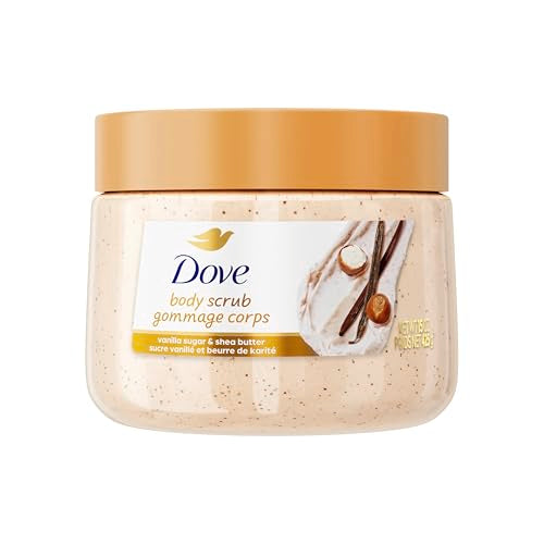 Dove Vanilla Sugar Body Scrub - Exfoliating & Nourishing, 15 oz