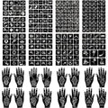 276+ Henna Tattoo Stencils, 24 Sheets, Reusable PVC
