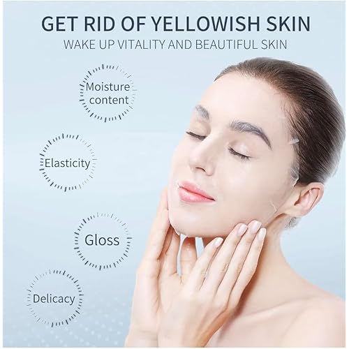 Brightening Face Sheet Mask, Set of 10 - Japanese Hydrating Beauty Skincare with Sakura Extract for Women and Men - Moisturising Anti Aging Facial Treatment - Ideal for Sensitive Skin