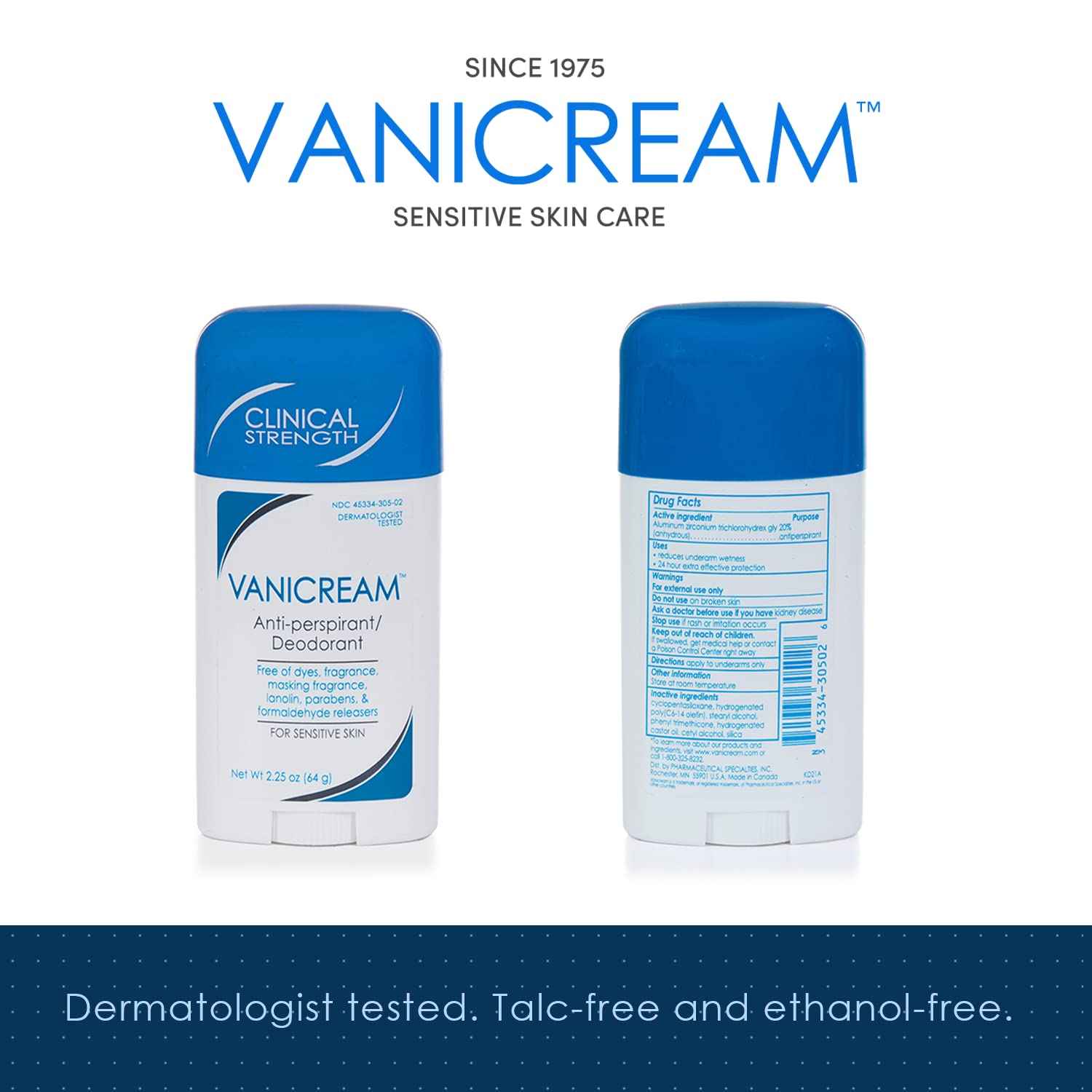 Vanicream Shampoo + Conditioner + Deodorant Bundle