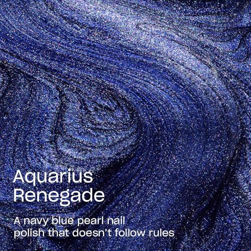 OPI Aquarius Renegade Opaque Dark Blue Pearl Nail Polish 0.5 Fl Oz