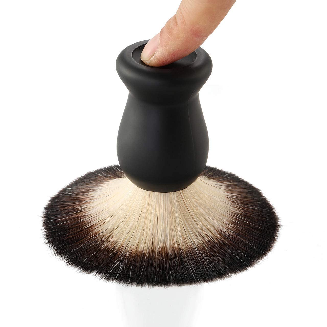Aethland Shaving Brush Set with Black Solid Wood Handle, Shaving Kit for Men Includes Shaving Brush, Dia 3.1 inches Stainless Steel Shaving Bowl & Shaving Stand Wet Shaving Gifts for Men