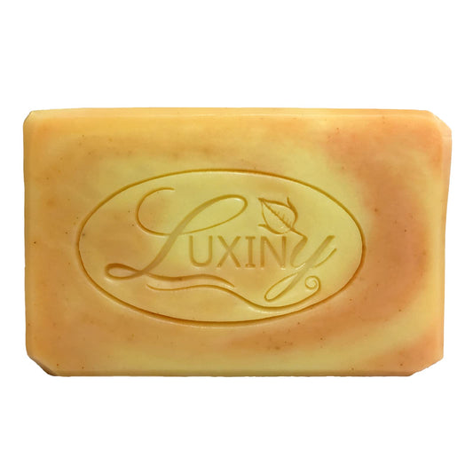 Luxiny Orange Patchouli Handmade Soap Bar for Body and Bath is Palm Oil Free, Moisturizing Vegan Natural Castile Soap with Essential Oil for All Skin Types Including Sensitive Skin (Single)