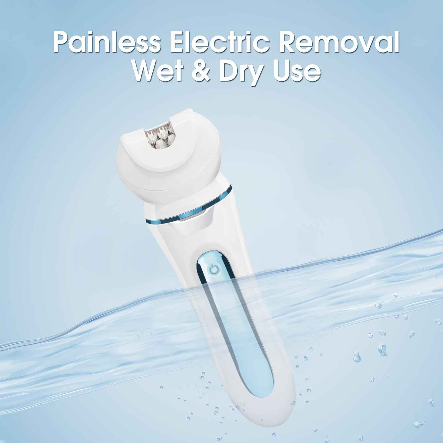 Electric Shaver - Razor - Trimmer for Women Grooming Kit: Women's 5-in-1 Hair Removal Device for Facial Hair Removal and Facial Cleansing & Foot Callus Remover