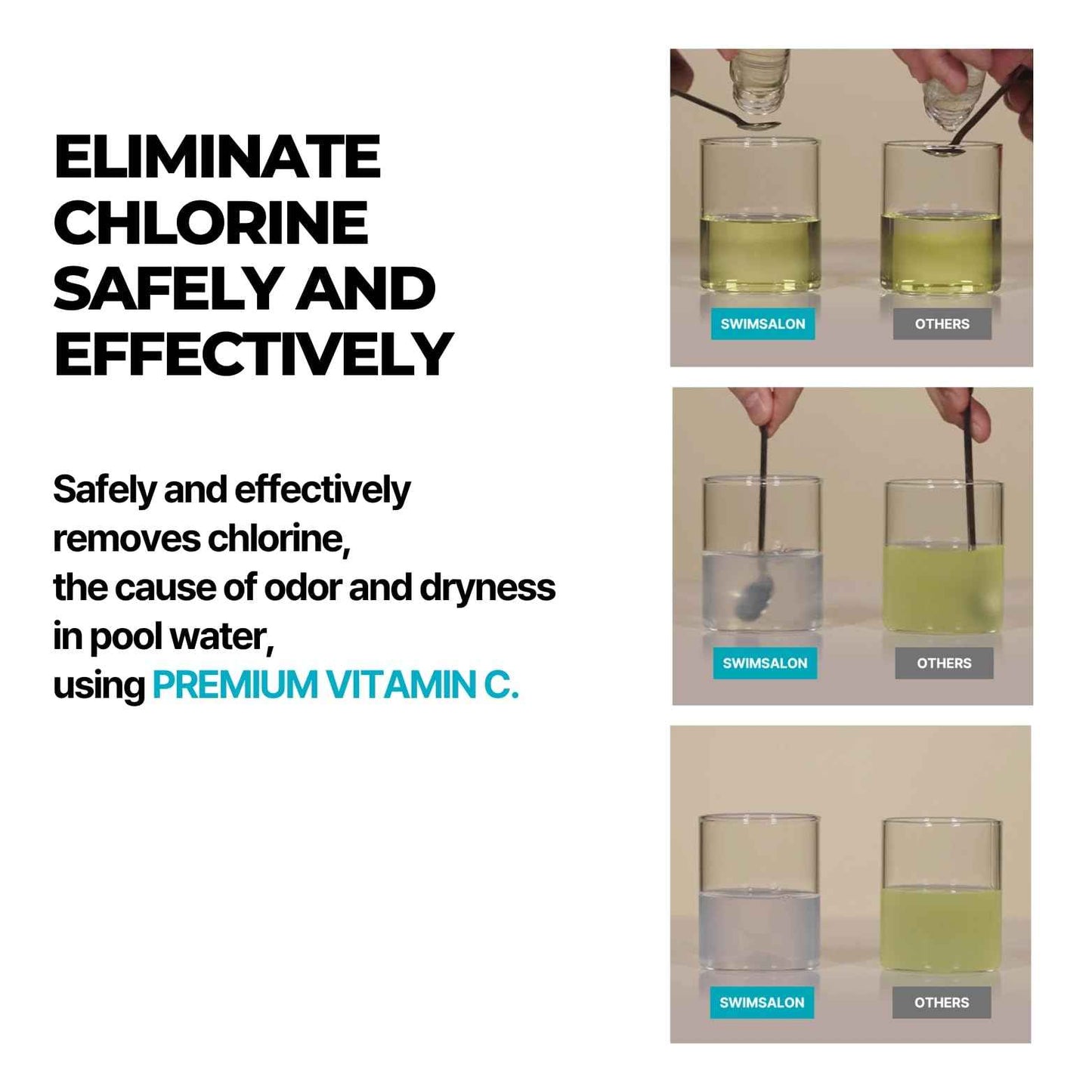SWIM SALON Chlorine Removing Shampoo for Swimmers | Vitamin C | Clarifying & Hydrating | Free of Sulfates, Silicones, Parabens (10.58 oz / 300g, Pack of 2)