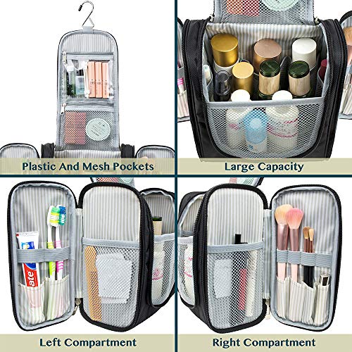 PAVILIA Hanging Toiletry Bag for Travel - Large Makeup Organizer