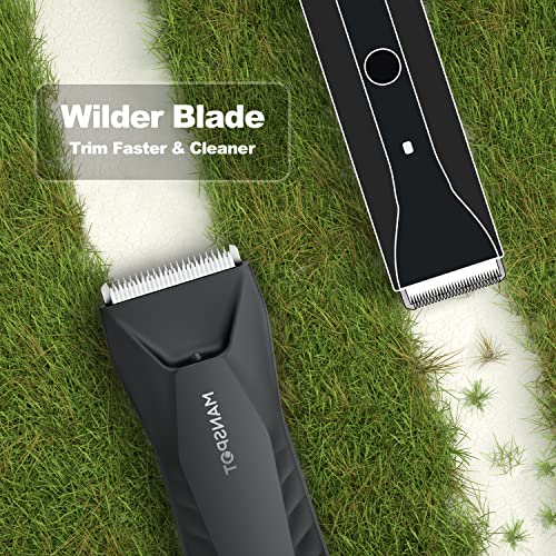 MANSPOT Manscape Body Hair Trimmer for Men - Waterproof Electric Groin Trimmer