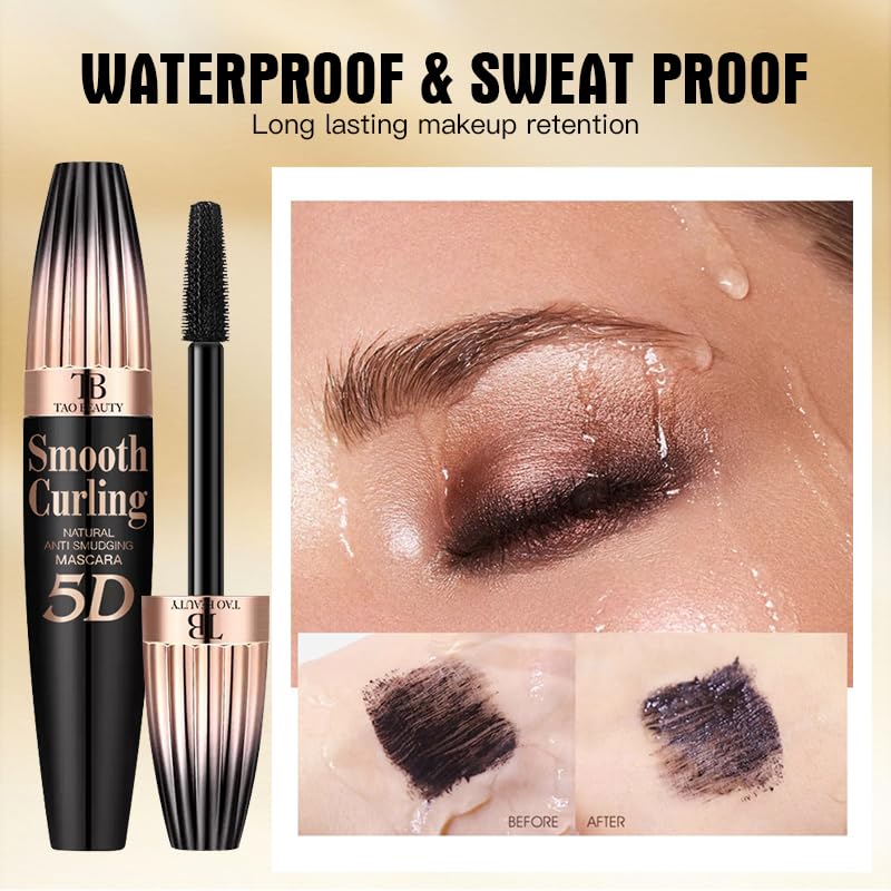 Boxveria Waterproof 5D Silk Fiber Mascara - Lengthening & Smudge-Proof