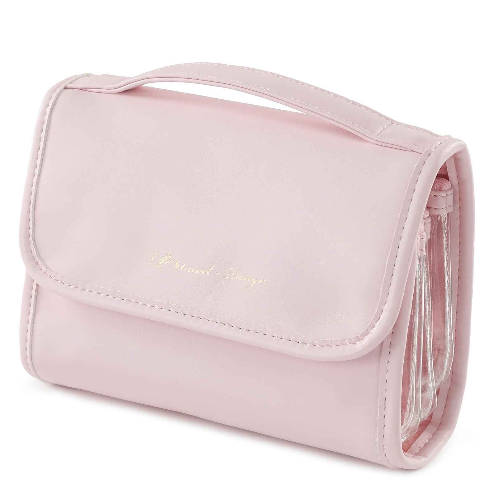 VanFn Cosmetic Bags, Makeup Bag Cosmetic Bag for Women Cosmetic Travel Makeup Bag Large Travel Toiletry Bag for Girls Make Up Bag Brush Bags P.Travel Series