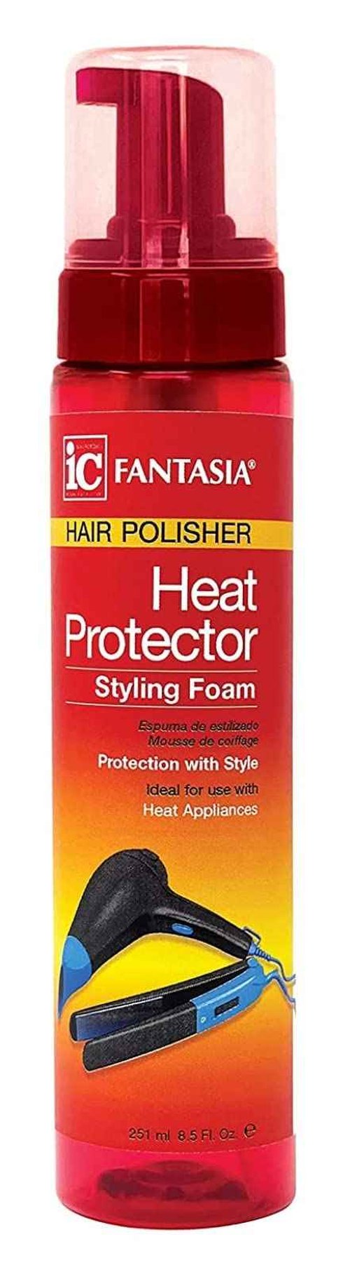 Fantasia Ic Heat Protector Styling Foam Polisher 8.5 Ounce (Pack of 2)