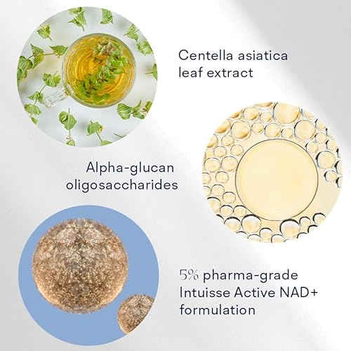 Active NAD+ Prebiotic Toner - Micellar Water & Makeup Remover? 5% Pharma-Grade NAD+ Cleanser with Centella Asiatica & A-Glucan Oligosaccharide ? Swiss Liposomal Technology ? 3.38 Fl Oz
