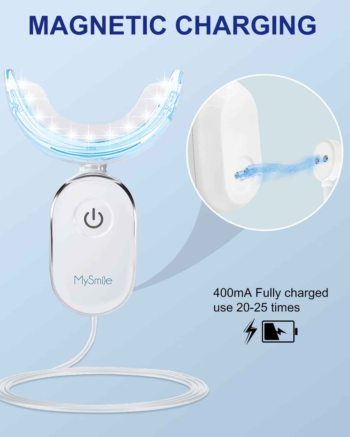 MySmile 30+ Treatment Teeth Whitening Pen With Teeth Whitening Accelerator Light Enamel Safe Tooth Whitening Gel for Teeth Sensitive-10 Min Fast Whitening Teeth-Helps to Remove Stains from Coffee, Smo