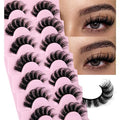 Mink Lashes Fluffy D Curl 17mm Natural Look 7 Pack
