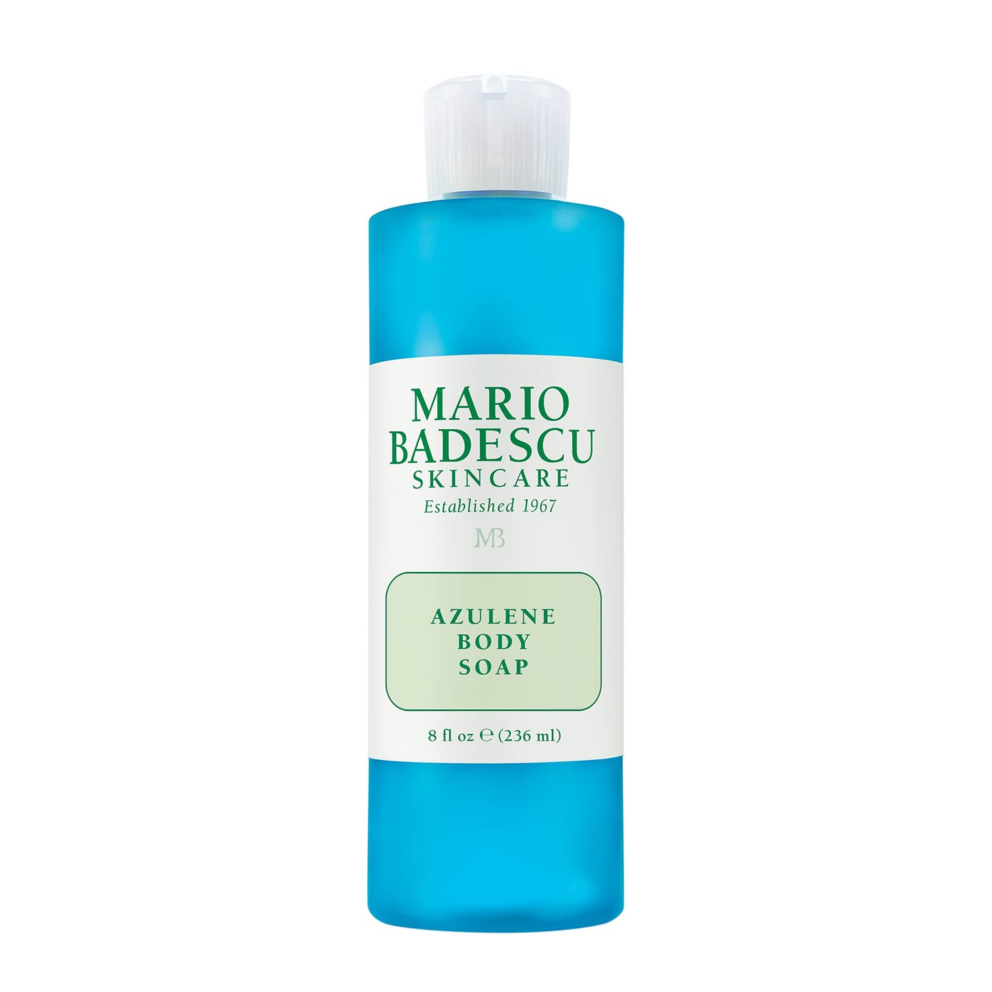 Mario Badescu Azulene Body Soap, Gentle Bath Wash to Soften, Nourish & Cleanse, Comforting Chamomile-Infused Formula for Dry or Sensitive Skin, 8 Fl Oz