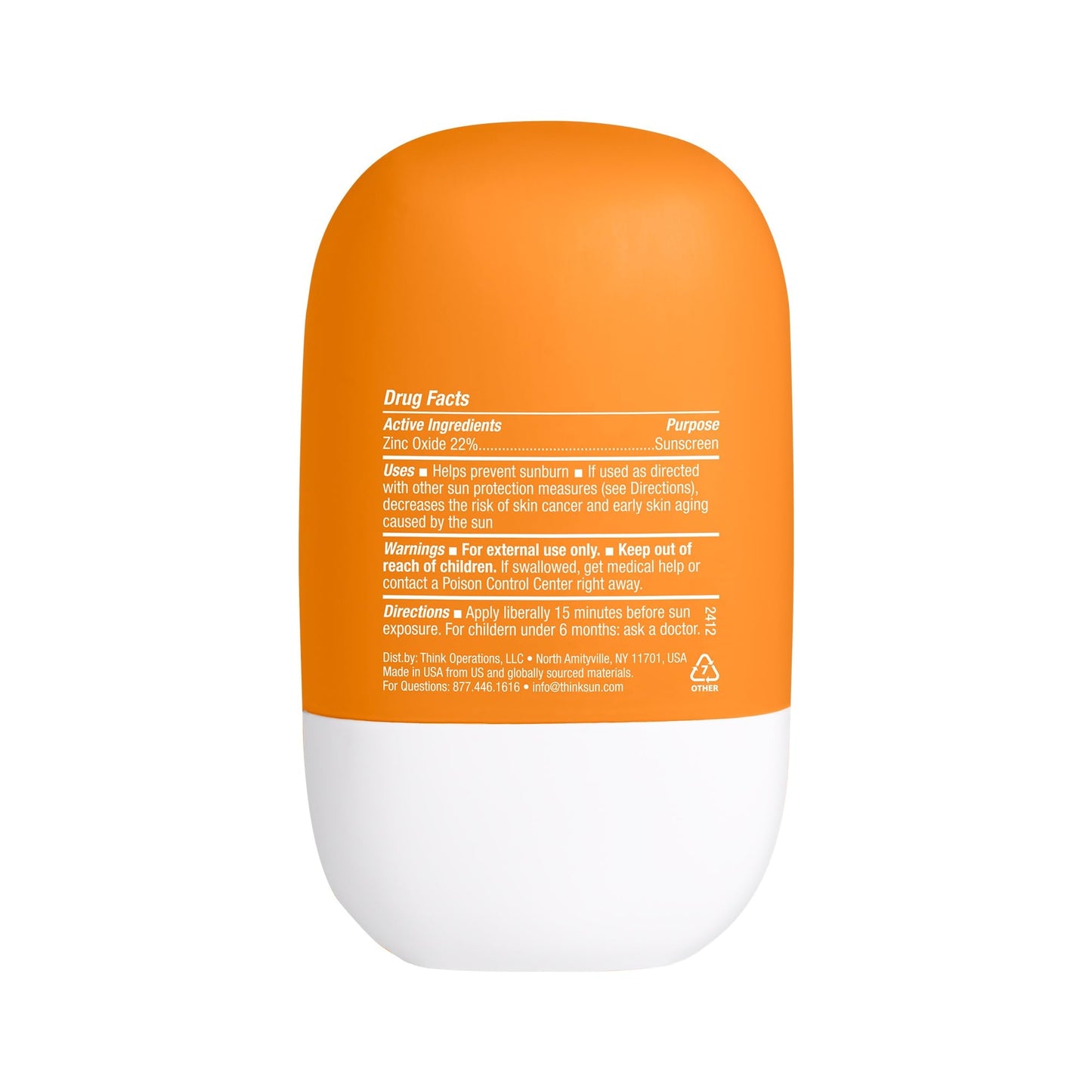 Thinkdaily SPF 30 Sunscreen for Face, Everyday Sun Serum, 1 Fl Oz – Zinc Oxide Mineral Sunscreen, UVA/UVB Protection, Hydrating Jojoba Oil, Vitamin E & Aloe Vera, Non-Sticky, Travel Size