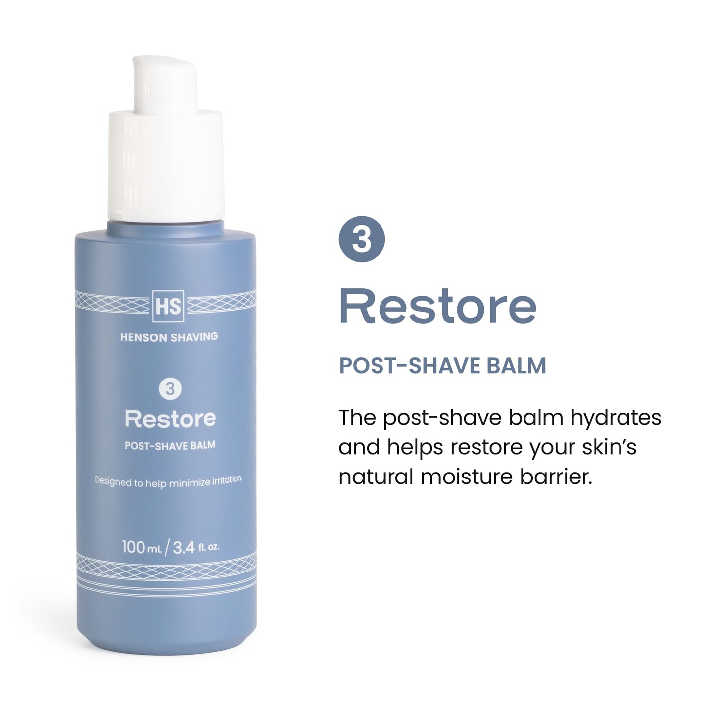 Henson Shaving Skin Care Combo – 3-Step Shaving Kit for Men with Cleanser, Shaving Cream & Post-Shave Balm – Gentle Grooming Kit for Smooth, Irritation-Free Shaves – 3.4 oz Each